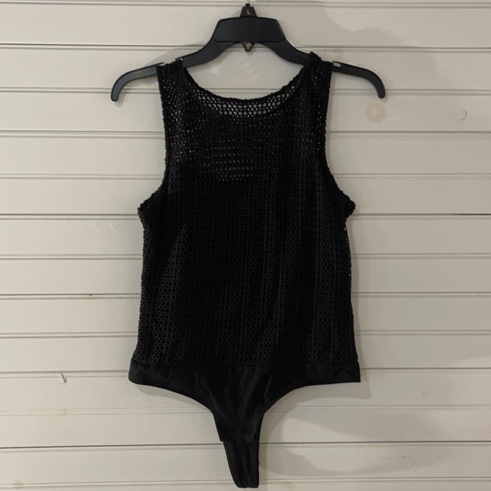 Madewell Mesh Cotton Bodysuit Size Small